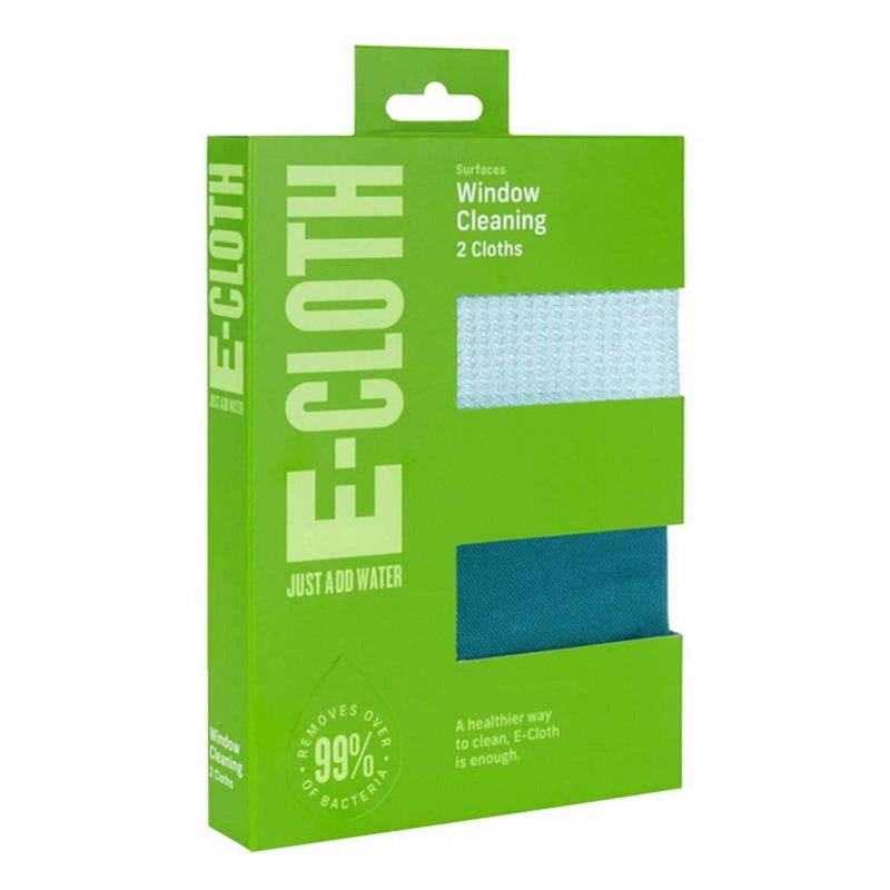 E-Cloth 3-Pack Window Cleaning Cloth - Streak-Free Glass & Mirror Cleaning Kit with Just Water  Glass Cleaning Cloth  Microfiber Towel Kit for Windows  Car Windshield  Mirrors - Alaskan Blue - Image 3
